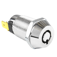 ABA Cylindre de serrure professionnel chromé personnalisable en alliage de zinc super durable, serrure électrique à clé momentanée de grade 2 ANSI pour caisse