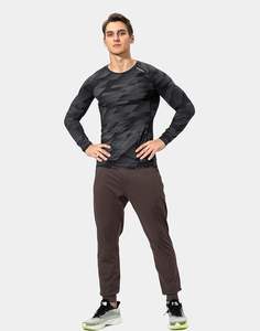 Pantalon de survêtement droit en toile léger et décontracté pour hommes Impression de logo personnalisé de haute qualité Respirant Respectueux de l'environnement - Product Image 2