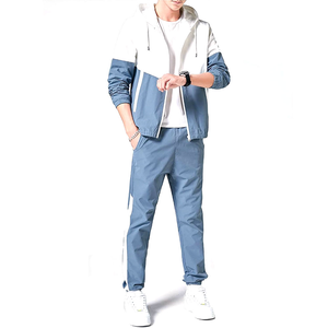 Ensemble de survêtement de sport d'hiver pour homme, respirant, à capuche, uni, décontracté, pour la salle de sport, l'entraînement, le jogging, le football, taille plus - Product Image 2