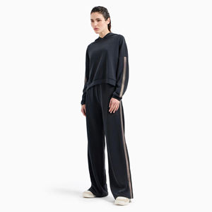 Trend Women's Winter 2-Piece Set Custom Logo <b>Drop</b> Shoulder Hooded Sweatpants with OEM Sweatsuit Tracksuit Hoodie - Product Image 1