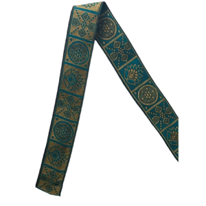 ผ้าแจ็คการ์ดปักลายด้วยริบบิ้นถักทอ - Product Image 1