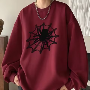 Camisa con estampado de logotipo personalizado, jersey de cuello redondo, sudadera lisa en blanco, jersey de gran tamaño para hombre, Sudadera con capucha - Product Image 1