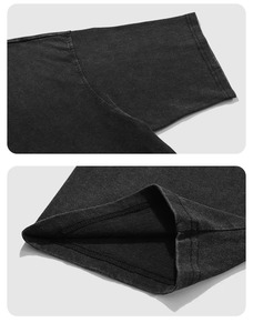 เสื้อยืดโอเวอร์ไซส์สไตล์วินเทจแบบยูนิเซ็กซ์สั่งทำได้ เนื้อผ้าระบายอากาศคุณภาพสูง ผ้าฝ้ายล้างแล้ว คอกลม ไซส์พลัส โลโก้ด้านหน้าแบบเรียบ - Product Image 2