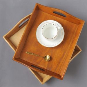 Nouveaux plateaux ovales en bois de conception avec poignées plateau de service en bois dur de qualité supérieure - Product Image 5