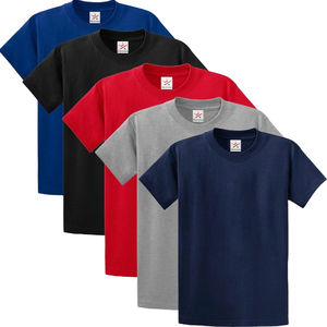 100% coton hommes T-Shirt col rond manches courtes respirant Jersey Logo personnalisé impression 180 GSM personnalisable impression t-shirts pour hommes - Product Image 5