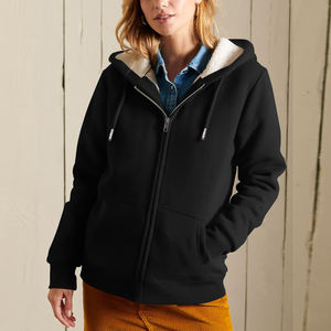 Chaqueta polar de estilo lujoso para mujer, Sudadera con capucha cálida informal con cremallera completa para invierno, chaqueta de lona para deportes al aire libre para hombres y mujeres - Product Image 4