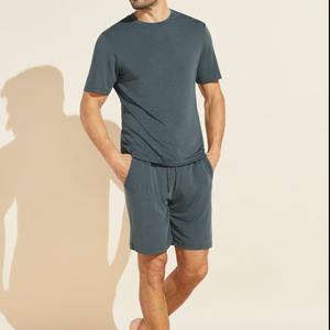 OEM Custom New Summer <b>Men</b> Twin Set <b>Short</b> Sleeve <b>T</b>-<b>Shirt</b> <b>and</b> <b>Shorts</b> Two Piece Tracksuit <b>Men</b> - Product Image 3
