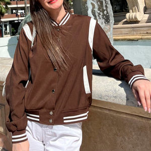 Ropa de mujer de alta calidad de talla personalizada, chaquetas universitarias con logotipo personalizado, chaquetas universitarias bordadas de alta calidad para mujer - Product Image 6