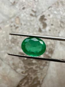 Piedra de corte ovalado de Esmeralda zambiana Natural certificada 9X7 con piedras preciosas sueltas de buena calidad de brillo para hacer joyas de 1,82 quilates - Product Image 5