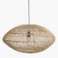 Nouveauté : Abat-jour de plafond en rotin naturel de haute qualité, artisanal et luxueux, accessoires d'éclairage en provenance du Vietnam