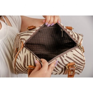 LW กระเป๋าถือ100% หนังแท้สำหรับผู้หญิง, กระเป๋าสะพายไหล่พิมพ์ลายม้าลายแฟชั่นใหม่สำหรับฤดูหนาว - Product Image 3