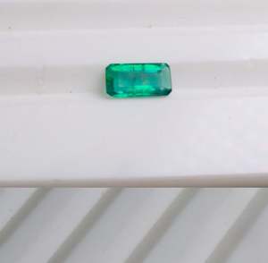 Baguette de esmeralda de piedras preciosas sueltas de Zambia naturales de alto rendimiento 4X8mm de piedras preciosas sueltas de exportador de India a la venta - Product Image 2