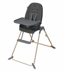 Silla Alta Moderna de Acero Inoxidable para Bebés de 0 a 3 Años, Silla de Comer Todo en Uno con 3 Posiciones de Reclinación y Bandeja Lavable - Product Image 1