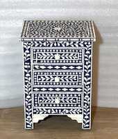 Table console antique pour salon table en incrustation d'os avec incrustation de nacre travail de grossiste indien