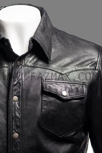 Top ventes, veste tendance en cuir de mouton fabriquée au Pakistan - Product Image 5