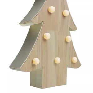 Handcrafted Wooden <b>Christmas</b> Tree with Dots Festive Home Decor for Seasonal Celebrations Holiday <b>Centerpiece</b> - Product Image 5