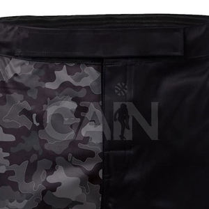 Latest Design Customized Logo Elastic Solid Casual Mid Rise <b>Lightweight</b> Breathable Quick Dry Nylon/Polyester MMA <b>Shorts</b> for <b>Men</b> - Product Image 5