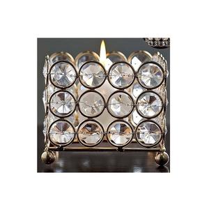 Ensemble de 6 bougies votives faites à la main de haute qualité avec 3 en acier argenté et 3 en métal doré pour la décoration de table - Product Image 6