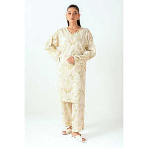 Ensemble Coordonné IUSTTS-806 Imprimé Effet Froissé Décontracté 2 Pièces en Crêpe Longueur au-dessus du Genou Taille XXS pour Printemps/Été - Product Image 3