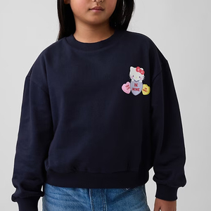 Sweat-shirt tendance pour filles pour les activités de plein air et d'intérieur / Design à col rond avec manches longues Design décontracté à porter au quotidien Pas cher - Product Image 1