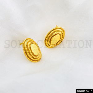 Boucles d'oreilles pour femmes élégantes américaines à la mode en plaqué or Nouvelle arrivée Big Stud SKU7437 Bijoux de personnalité de la mode en laiton - Product Image 2
