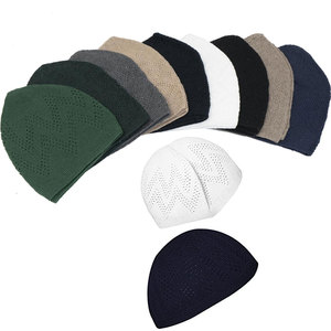 Hapivida Cappello Kufi Da Preghiera, Elegante Cappello Musulmano In Cotone Leggero Con Ricami, Comodo Per Uomo, Ideale Per Eid E Ramadan - Foto 4