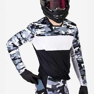 OEM Supplier For Custom Motorcycle Jersey Mens Fit Breathable <b>Mesh</b> Racing Gear With Private Label Logo Printing - Product Image 4