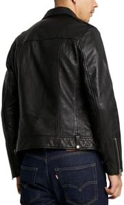 Men's Classic Motorcycle <b>Jacket</b> Handmade High Quality Genuine <b>Leather</b> Biker <b>Jacket</b> Plus Size Waterproof for <b>Winter</b> - Product Image 2