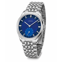 Montre-bracelet à quartz chronographe en acier inoxydable personnalisée OEM pour homme, avec logo, cadran de 42 mm de diamètre, bracelet de 20 mm, pour la mode 200