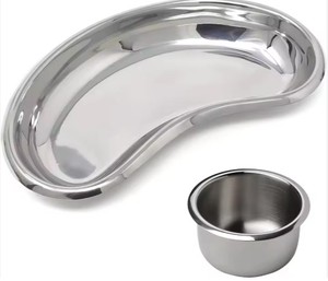 Kit de chirurgie d'instruments de pansement en acier inoxydable-Ciseaux de pansement, forceps, gallipot et plateau de rein Ensemble de 8 pièces - Product Image 3