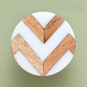 Perillas Modernas de Madera y Resina HF Crafts, Herrajes al por Mayor para Muebles de Cocina y Hogar, Accesorios para Cajones, para Exportación - Product Image 2