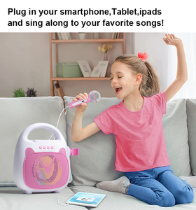 Micrófono Inalámbrico, Altavoz <span class=keywords><strong>Karaoke</strong></span>, Altavoces Bluetooth Encantadores, Fiesta en Casa, Batería Recargable - Product Image 4