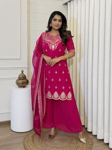 High On Demand Female <b>Wear</b> Sharara Salwar Kameez with Matching Dupatta for Wedding and <b>Party</b> <b>Wear</b> at Affordable Prices - Product Image 4