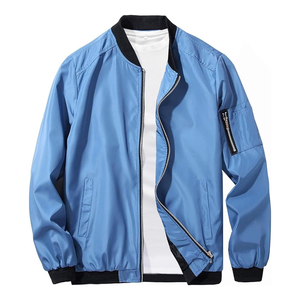 Blouson Bomber de Travail Décontracté à Col Montant Zippé avec Logo Personnalisé, Rembourrage Élégant, Qualité Supérieure - Product Image 1