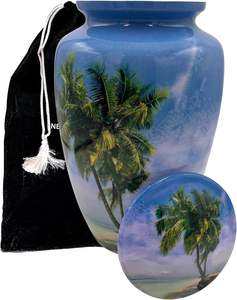 ปาล์มขนาดใหญ่ส่วนบุคคลในสวนสวรรค์ โกศเพลิงศพมนุษย์พร้อมถุงกํามะหยี่ (ขนาดใหญ่ไม่ส่วนบุคคล) - Product Image 5