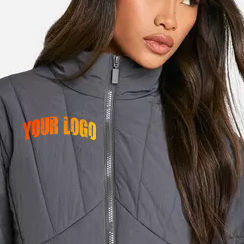 Nouvelle arrivée, crop top ample, veste matelassée en coton bouffant, veste gonflée de haute qualité, respirante, coupe-vent, chaude, pour femmes - Product Image 3