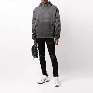 Meilleur prix, nouveauté, sweats à capuche en coton et polyester personnalisés pour hommes, fermeture à glissière brodée avec motif polaire d'hiver taille XS - Product Image 4