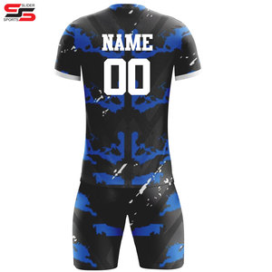 Uniformes de fútbol de manga corta unisex, ropa deportiva hecha a medida, 100% poliéster, transpirable con diseño de sublimación, estilo de conjunto - Product Image 4