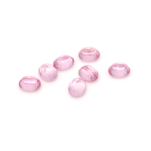 Piedras preciosas sueltas de zafiro Rosa sintético creadas en laboratorio Tamaños de corte ovalado 2mm 20mm Certificado por terceros para fabricantes de joyas - Product Image 3