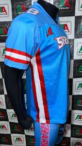 Maillot de football américain maillot de fan sublimation parent matériel de broderie sergé grande taille personnalisé usine pakistan produits réels - Product Image 3