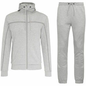 Ropa Deportiva de Invierno, Chándales de Entrenamiento de Forro Polar 100% Poliéster para Unisex, con Capucha y Cordón Ajustable, Corte Ajustado, Ropa Casual para Hombre - Product Image 4