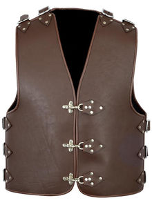 Chaleco De cuero resistente para hombre: ropa de abrigo deportiva de invierno duradera clásica con capas transpirables - Product Image 2