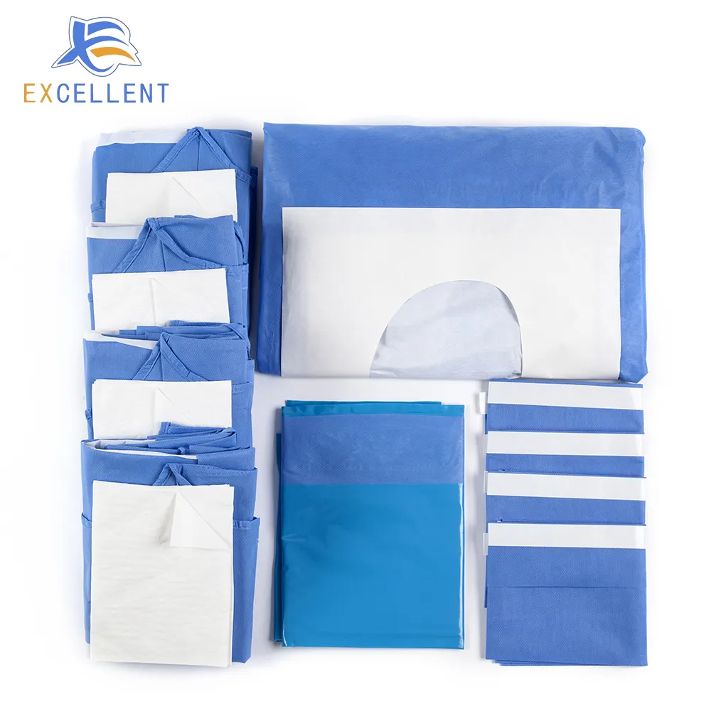 Disposable C-section Surgical Drape Kit Surgical C-section Drape Pack  Thailand factory 