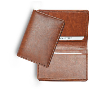 2024 mejor venta al por mayor a granel Rectangular plegable Delgado Tarjeta de cuero y billetera de dinero varios colores disponibles - Product Image 6