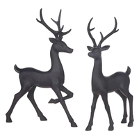 Ornements de Noël d'extérieur d'intérieur décorations de table pour la maison grand renne en métal galvanisé artisanal vente en gros