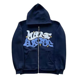 Wholesale <b>Trendy</b> puff print <b>hoodie</b> for men featuring unique 3D design warm fleece and premium comfort for everyday wear - Product Image 3