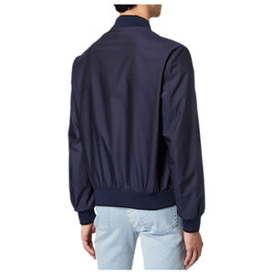 แจ็กเก็ตบอมเบอร์สีทึบกันลมไซส์ใหญ่สำหรับผู้ชายเสื้อแจ็กเก็ทลำลอง - Product Image 6