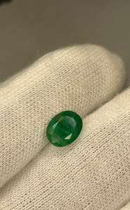 มรกตแซมเบียธรรมชาติ ทรงรี สีเขียวอมมรกต - Product Image 4