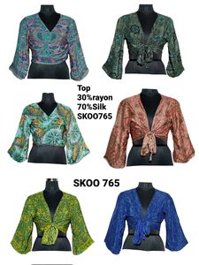 Nouveau tissu saree, nouveau design, tissu de qualité supérieure à l'exportation avec de bonnes couleurs, haut de styliste à la mode - Product Image 3