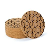 Sous-verres personnalisés 2026 en MDF avec poignée métallique – Écologiques, luxueux, élégants et modernes – Sets de tapis de table de cuisine